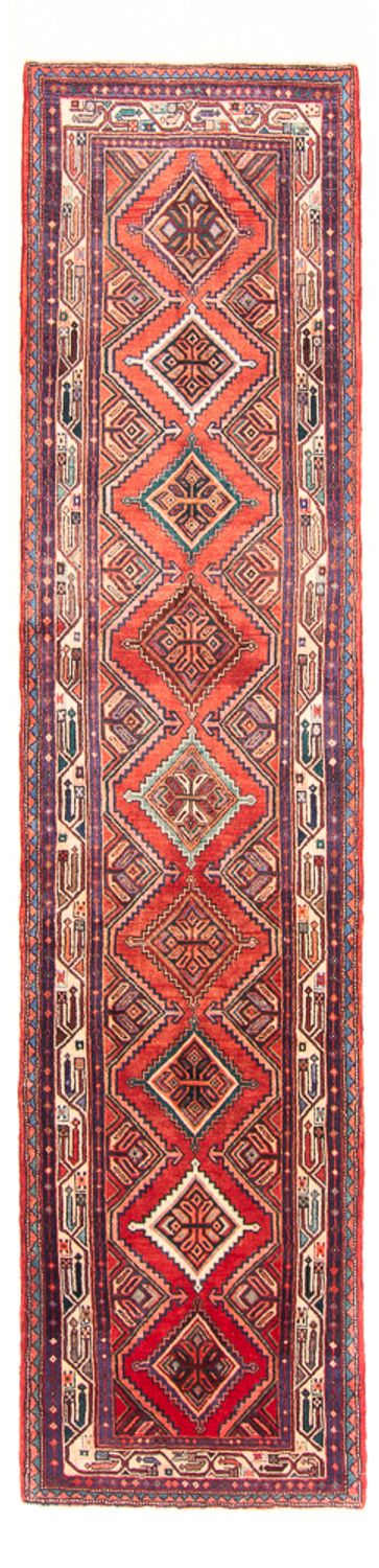 Tapis de couloir Tapis persan - Nomadic - 355 x 101 cm - rouge