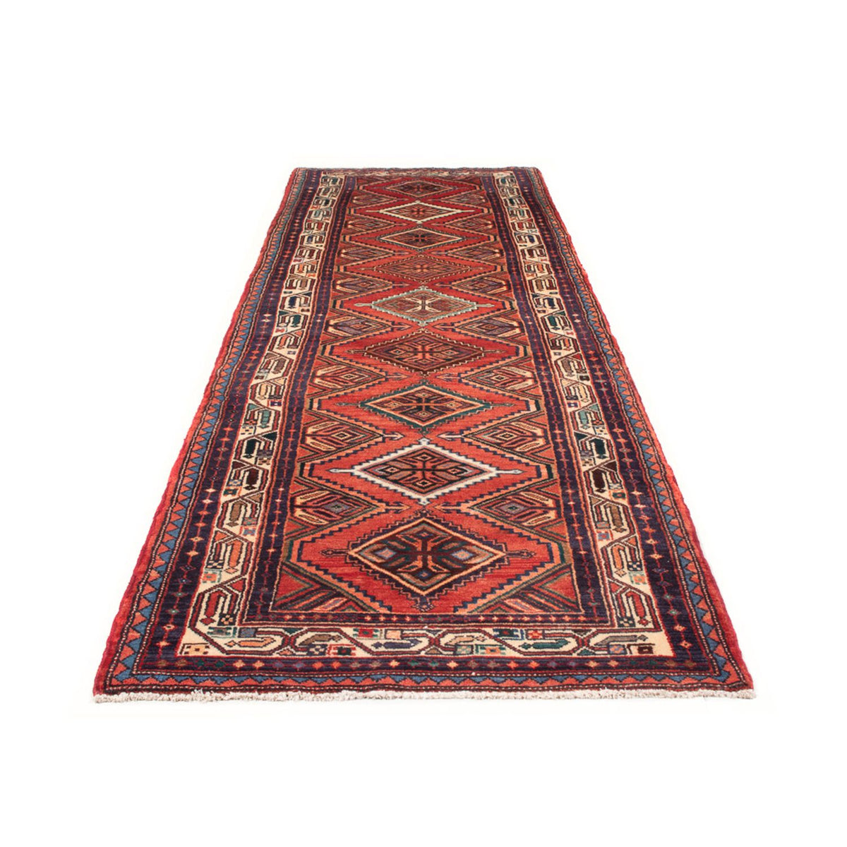 Tapis de couloir Tapis persan - Nomadic - 355 x 101 cm - rouge