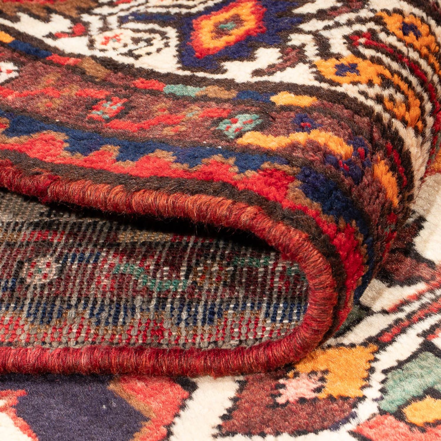 Tapis de couloir Tapis persan - Nomadic - 313 x 108 cm - bleu foncé