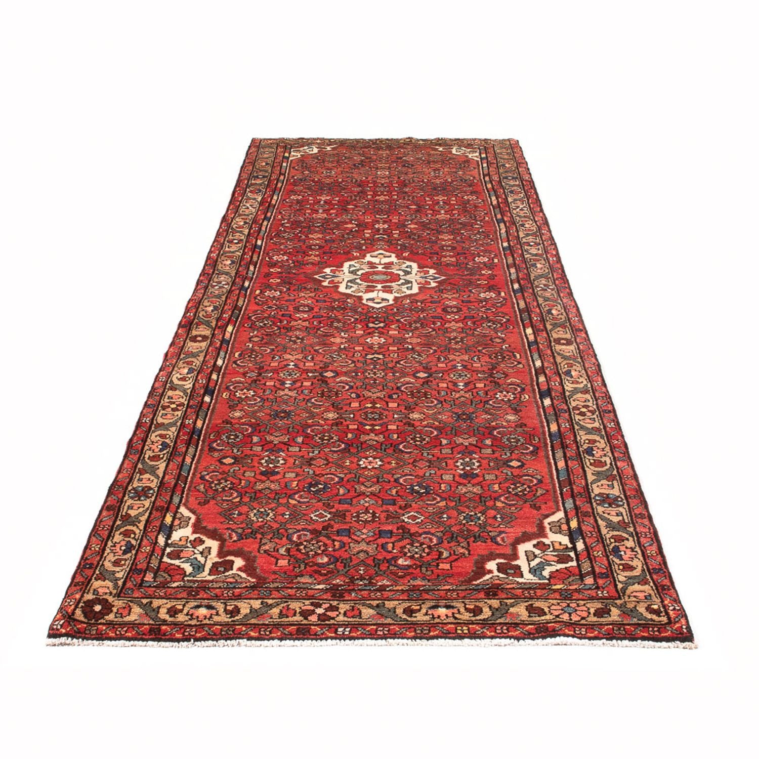 Tapis de couloir Tapis persan - Nomadic - 326 x 112 cm - rouge