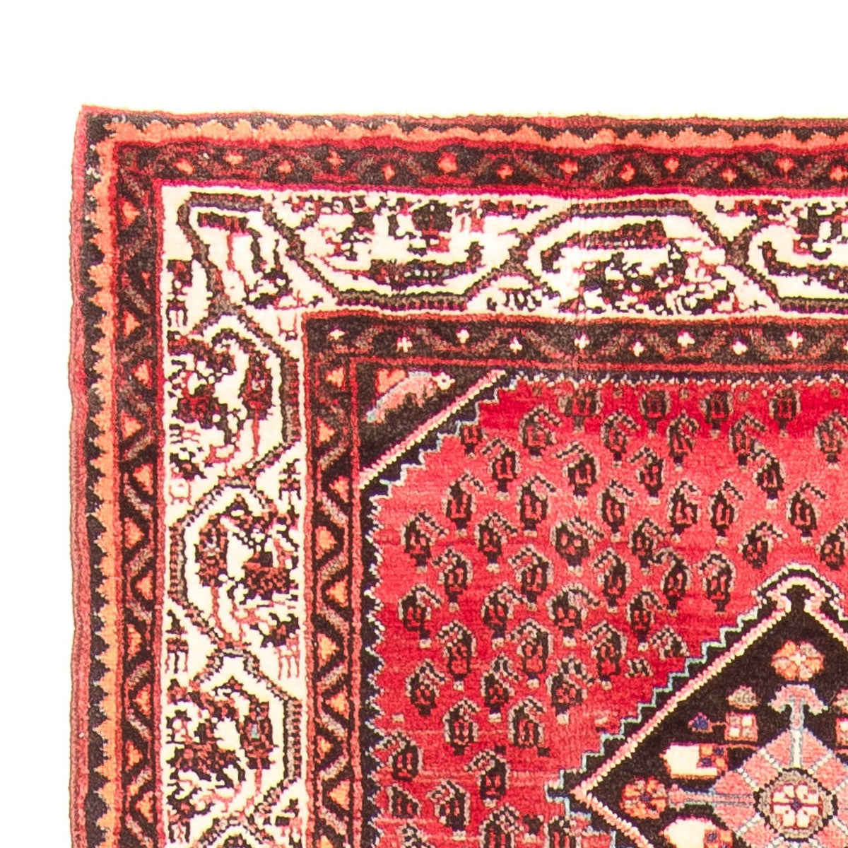 Tapis de couloir Tapis persan - Nomadic - 314 x 111 cm - rouge