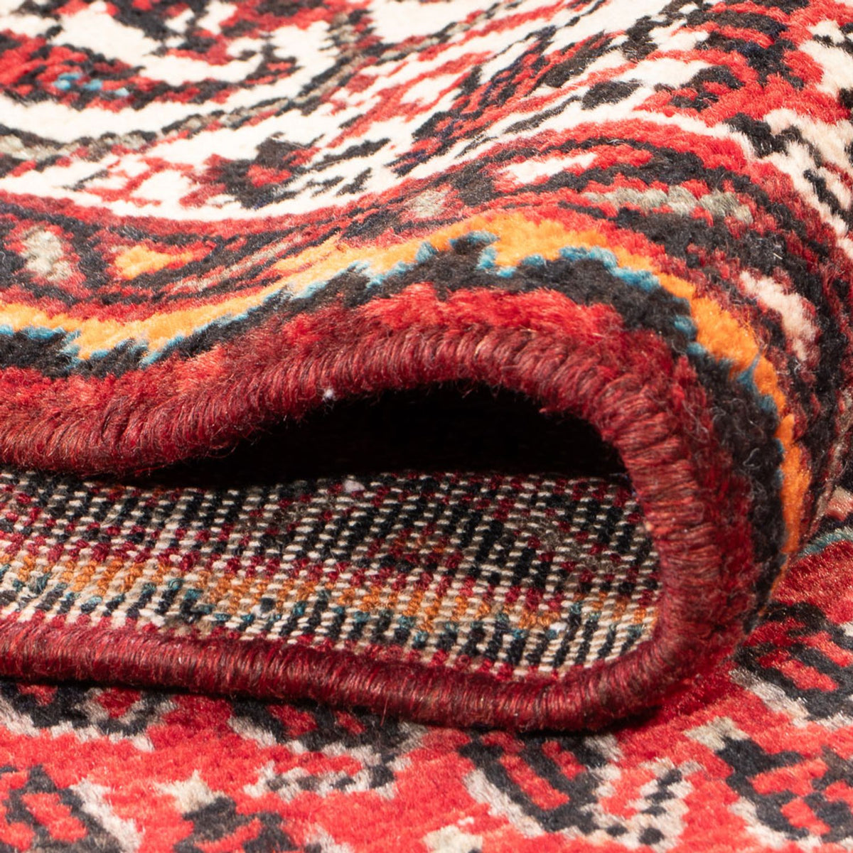 Tapis de couloir Tapis persan - Nomadic - 314 x 111 cm - rouge