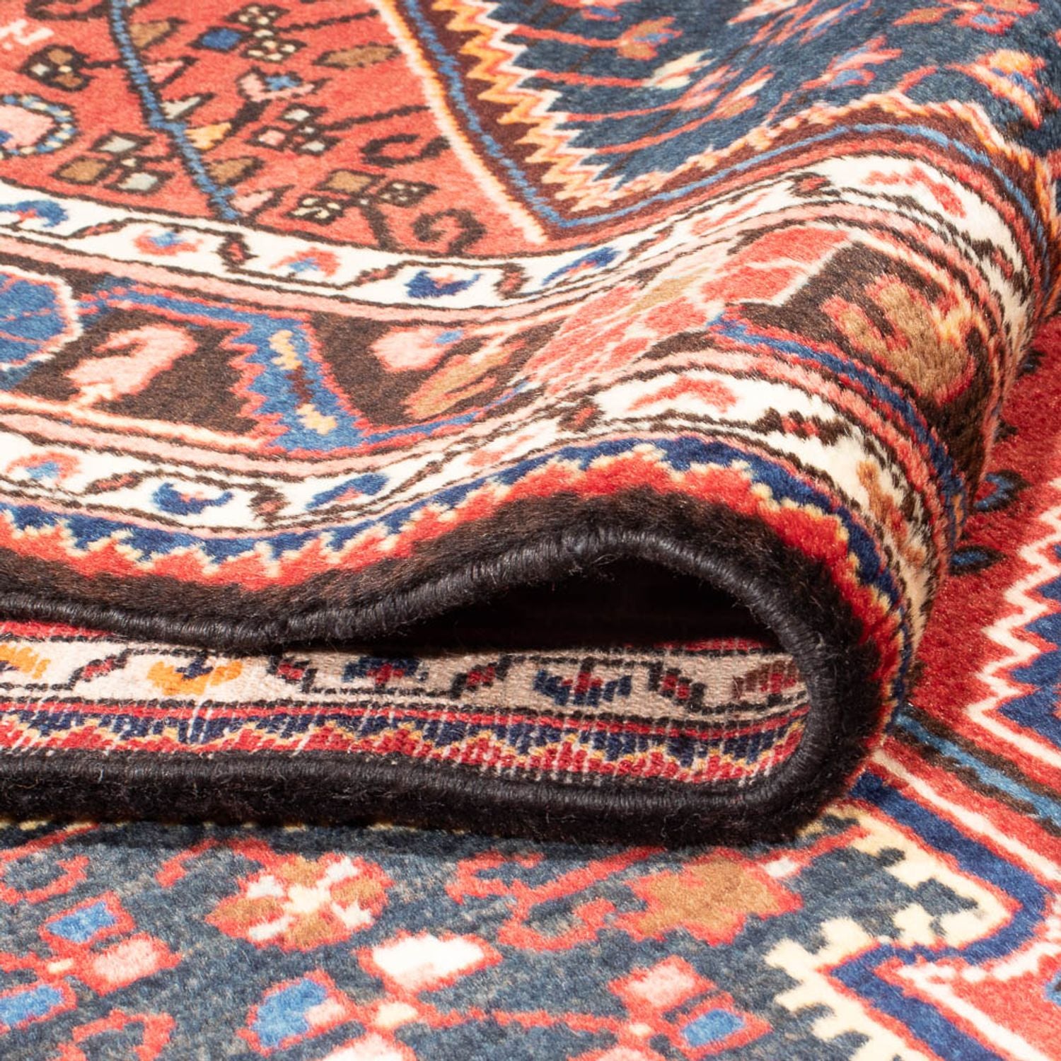 Tapis de couloir Tapis persan - Nomadic - 324 x 115 cm - bleu foncé