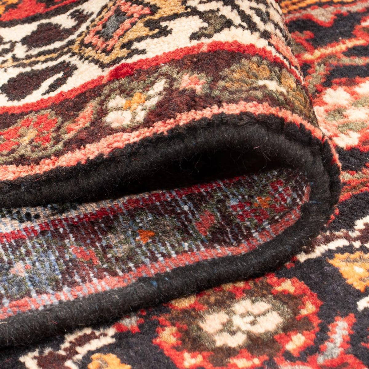 Tapis de couloir Tapis persan - Nomadic - 307 x 113 cm - bleu foncé