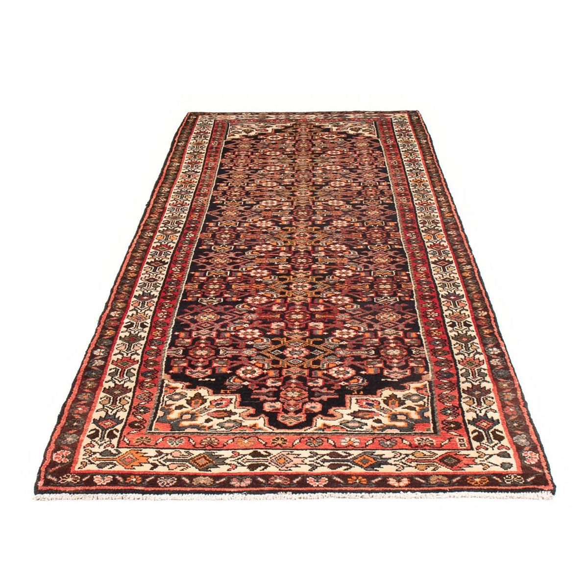 Tapis de couloir Tapis persan - Nomadic - 307 x 113 cm - bleu foncé