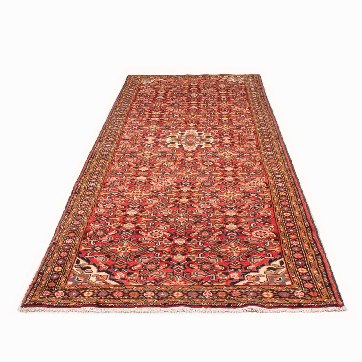 Tapis de couloir Tapis persan - Nomadic - 327 x 112 cm - rouge