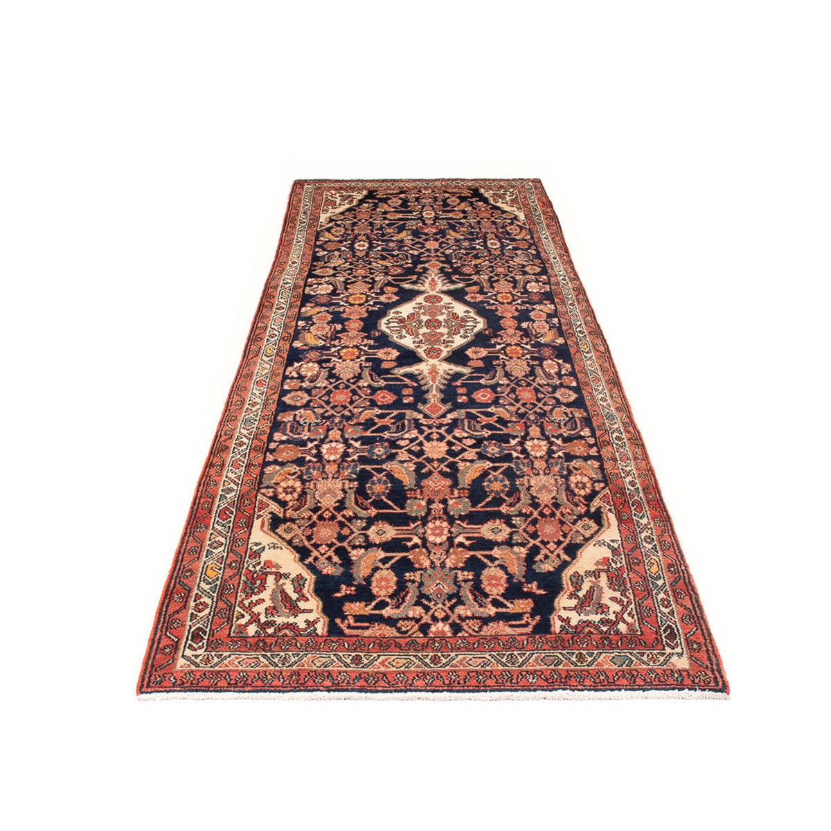 Tapis de couloir Tapis persan - Nomadic - 322 x 107 cm - bleu foncé