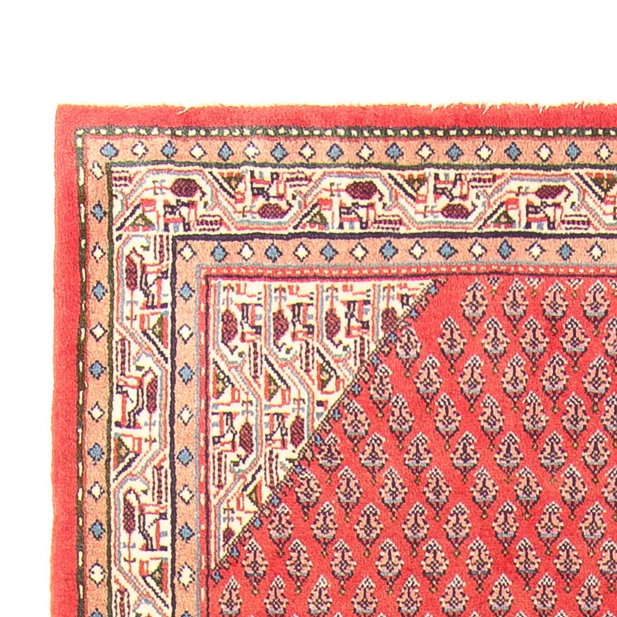 Tapis de couloir Tapis persan - Mir - 313 x 106 cm - rouge