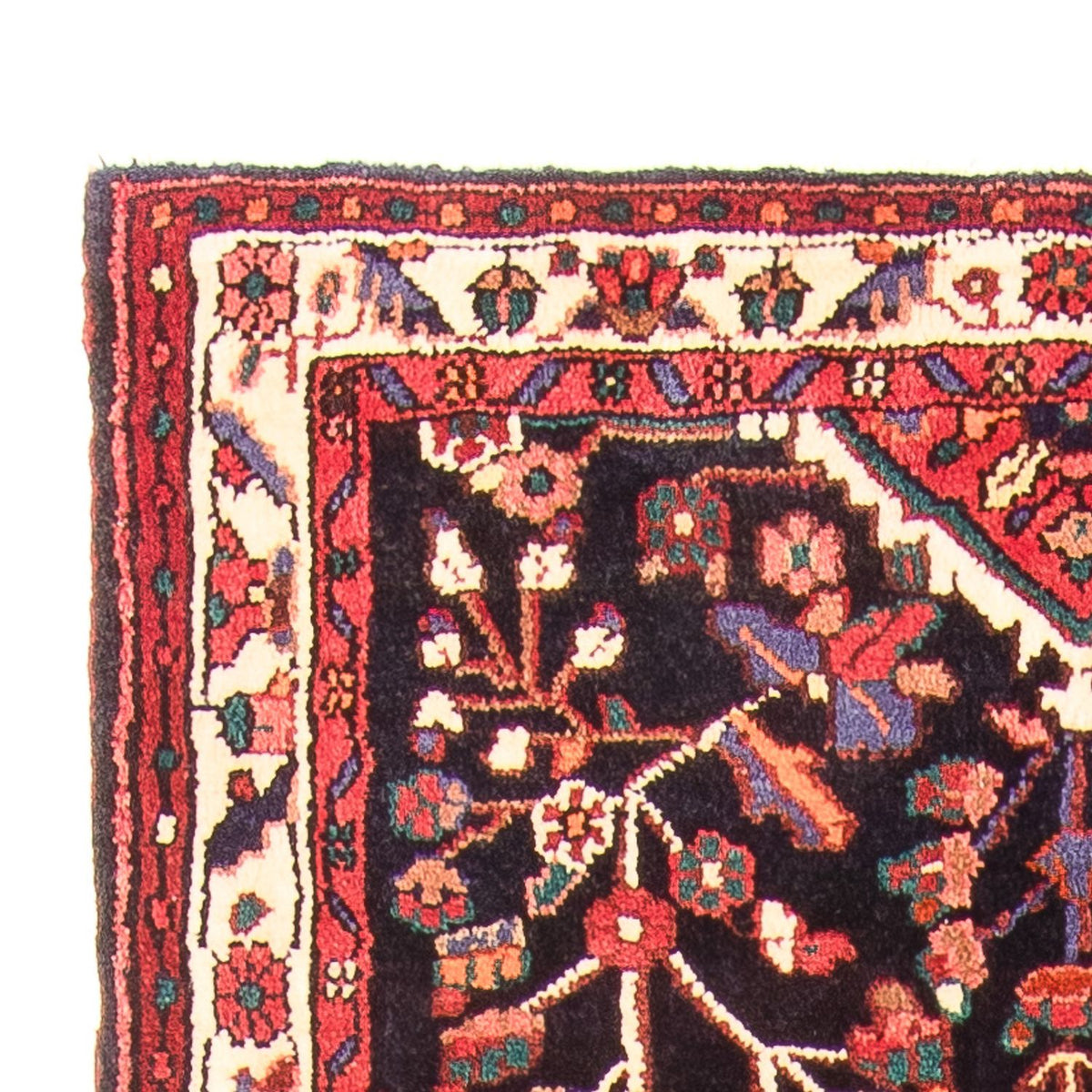 Tapis de couloir Tapis persan - Nomadic - 317 x 111 cm - bleu foncé