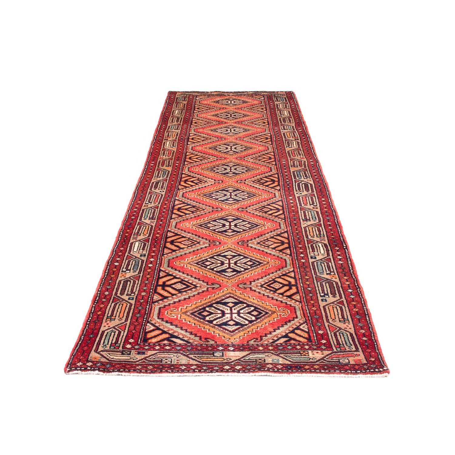Tapis de couloir Tapis persan - Nomadic - 325 x 100 cm - rouge