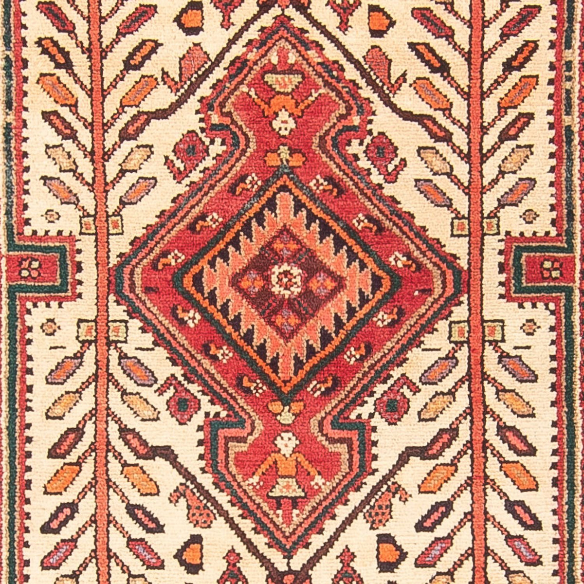 Tapis de couloir Tapis persan - Nomadic - 297 x 100 cm - crème
