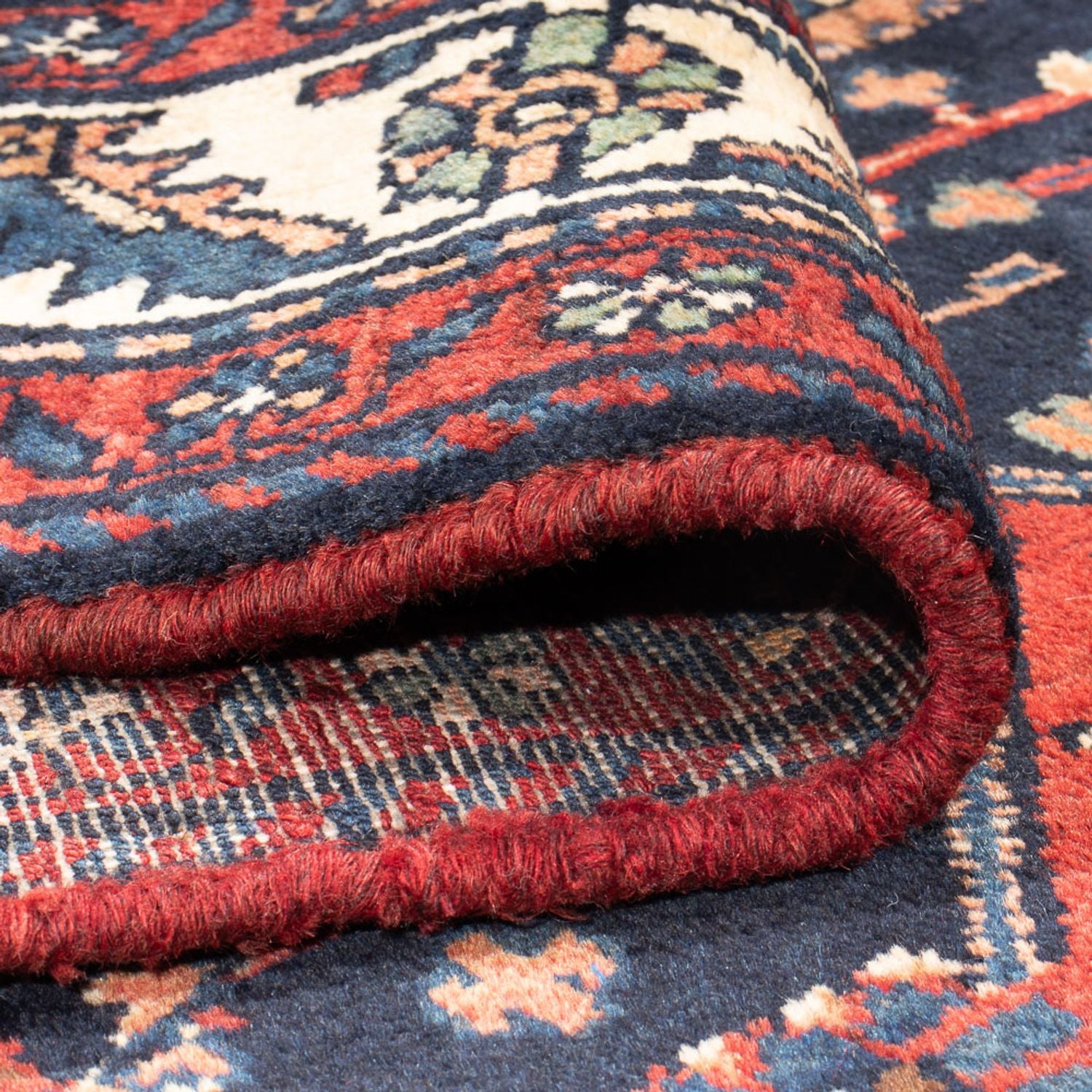 Tapis de couloir Tapis persan - Nomadic - 313 x 110 cm - bleu foncé