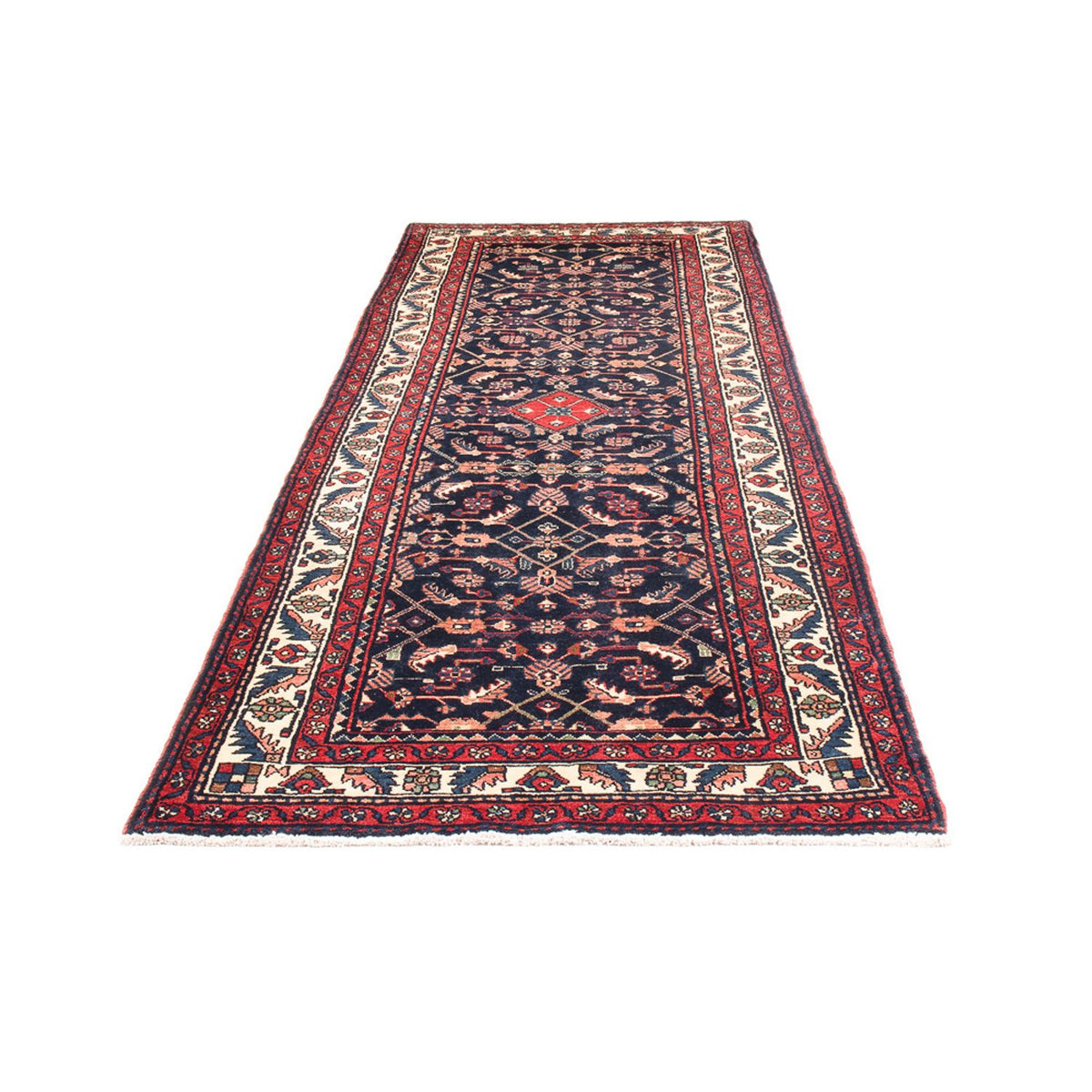 Tapis de couloir Tapis persan - Nomadic - 313 x 110 cm - bleu foncé
