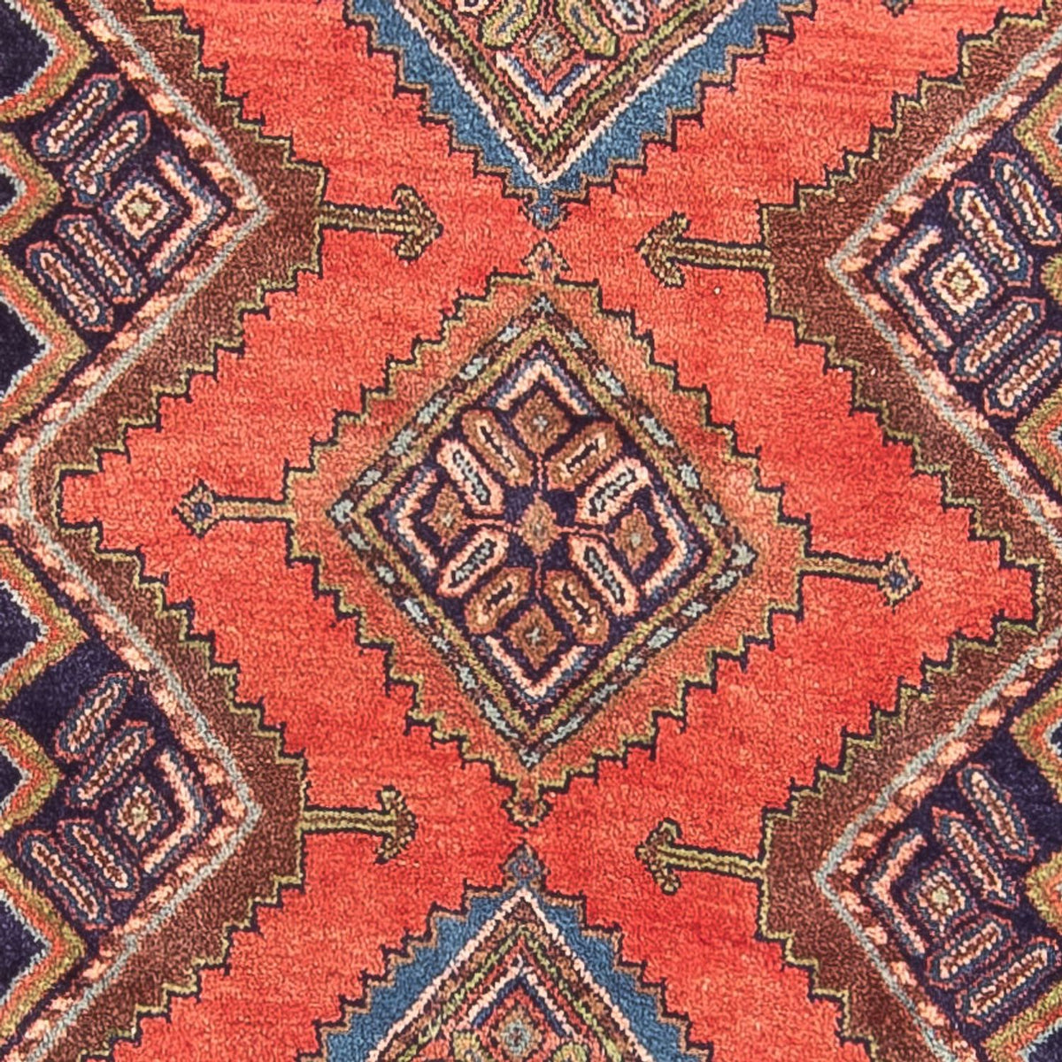 Tapis de couloir Tapis persan - Nomadic - 275 x 103 cm - rouge