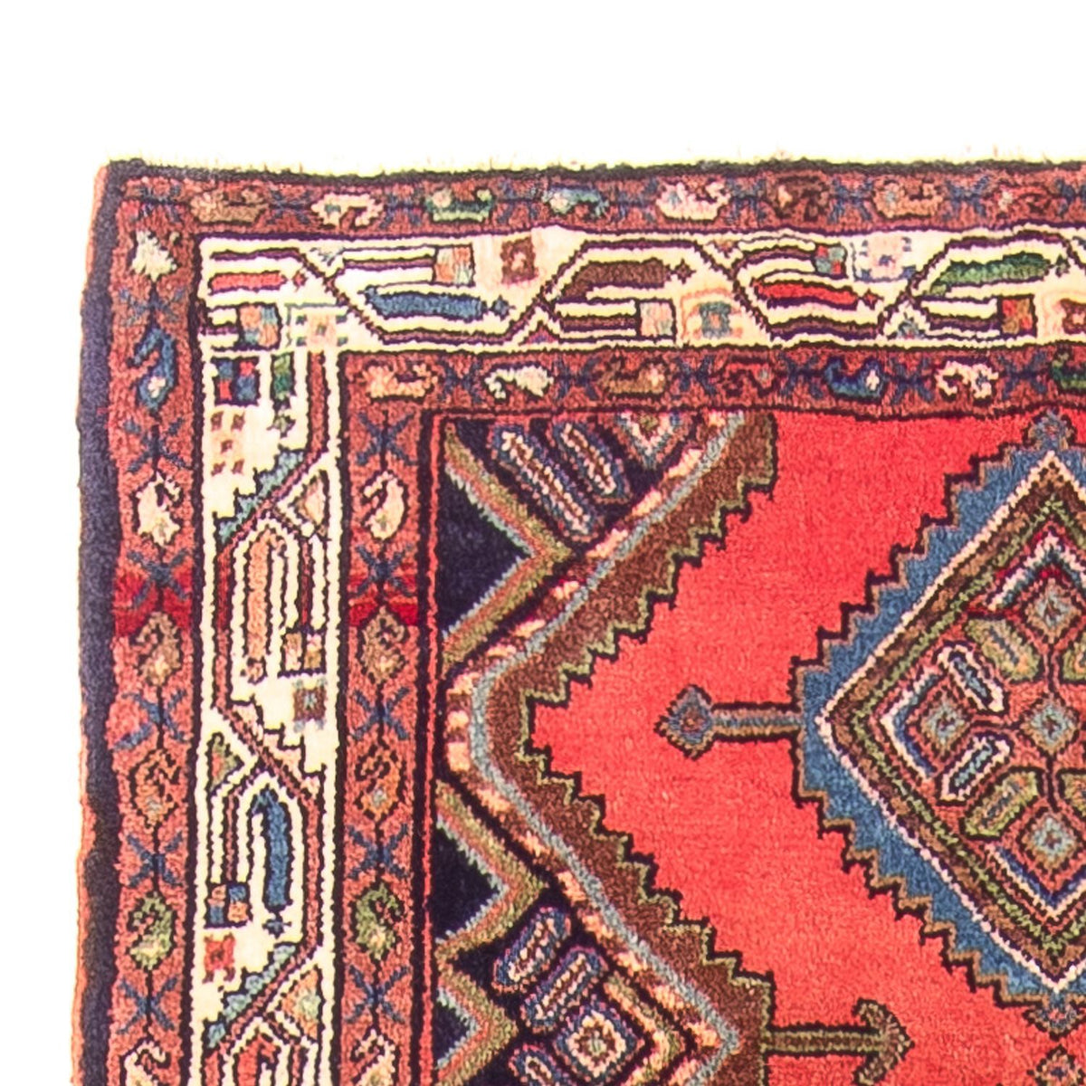 Tapis de couloir Tapis persan - Nomadic - 275 x 103 cm - rouge