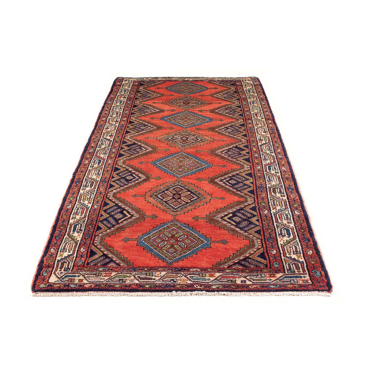 Tapis de couloir Tapis persan - Nomadic - 275 x 103 cm - rouge