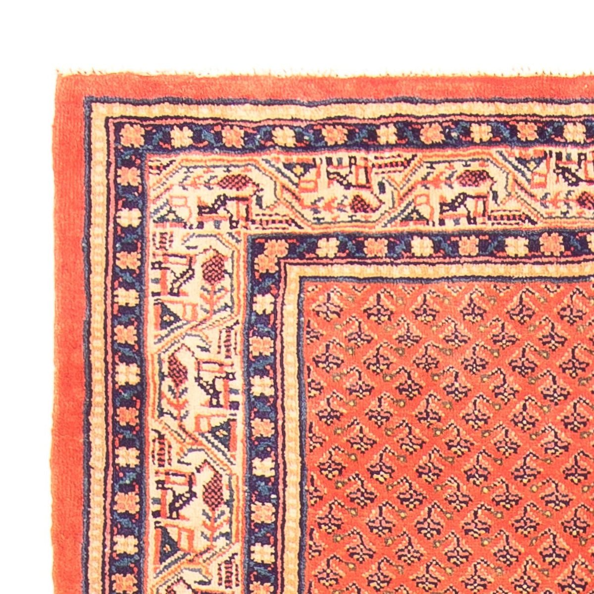 Tapis de couloir Tapis persan - Nomadic - 326 x 114 cm - rouge