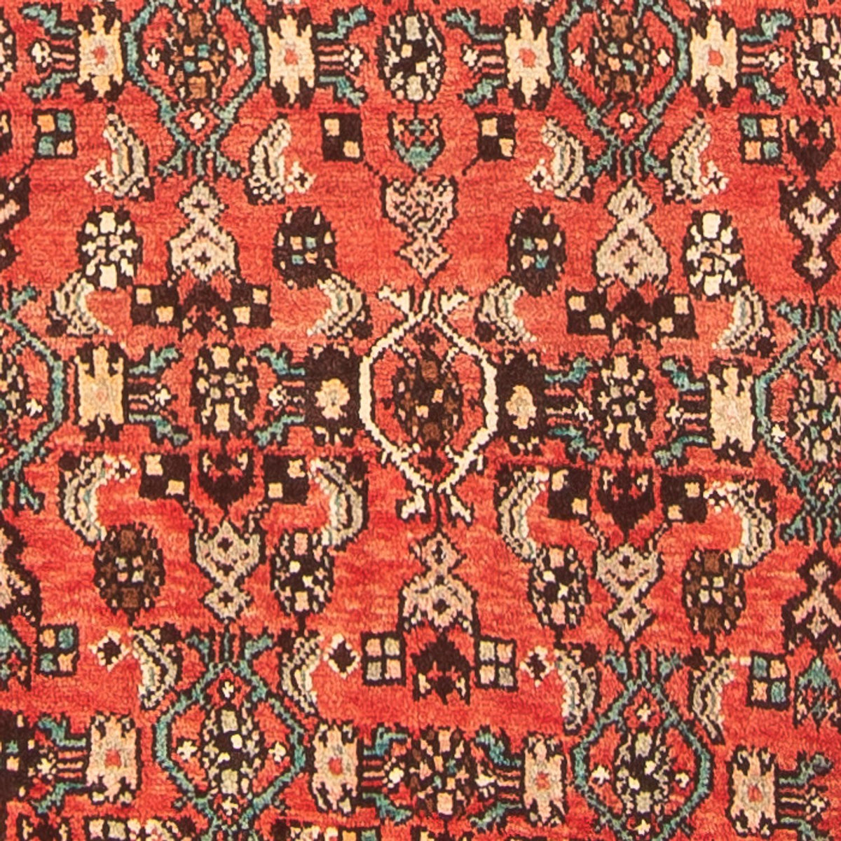 Tapis de couloir Tapis persan - Nomadic - 302 x 111 cm - rouge