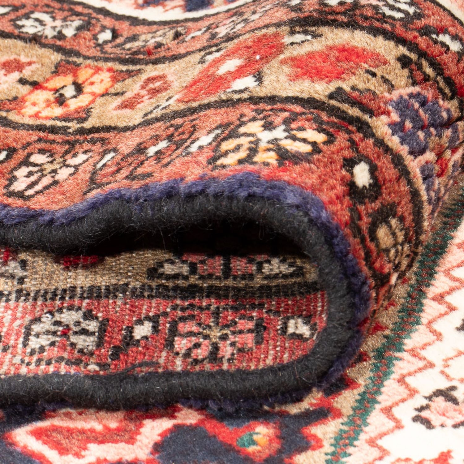 Tapis de couloir Tapis persan - Nomadic - 310 x 112 cm - bleu foncé