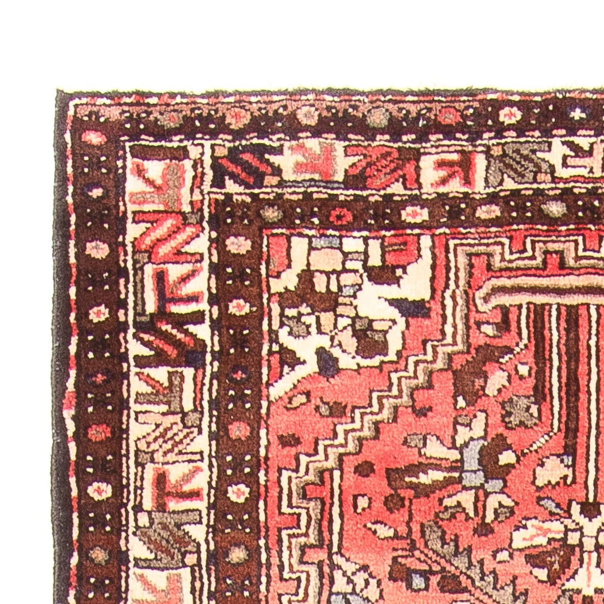 Tapis de couloir Tapis persan - Nomadic - 321 x 113 cm - rouge