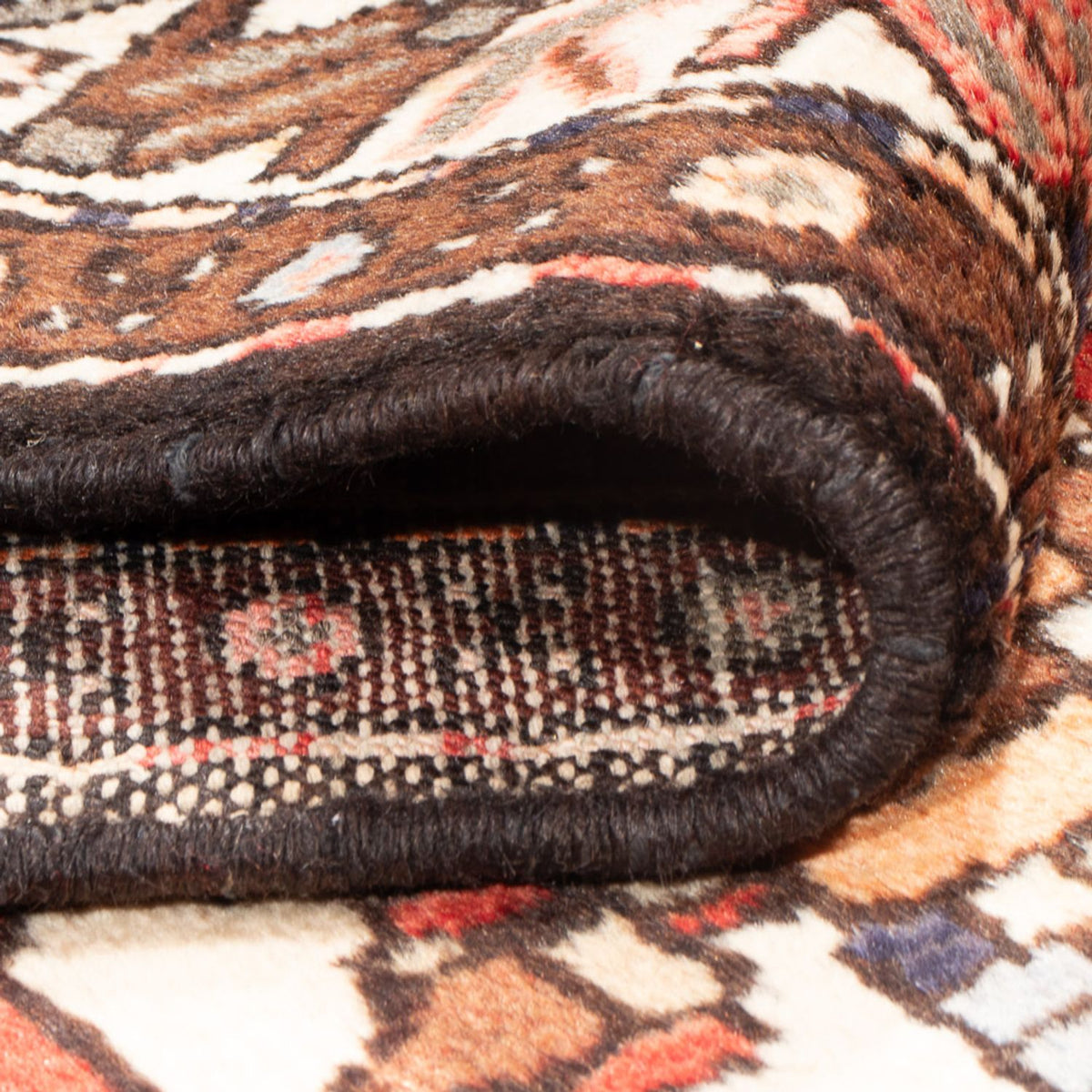 Tapis de couloir Tapis persan - Nomadic - 321 x 113 cm - rouge