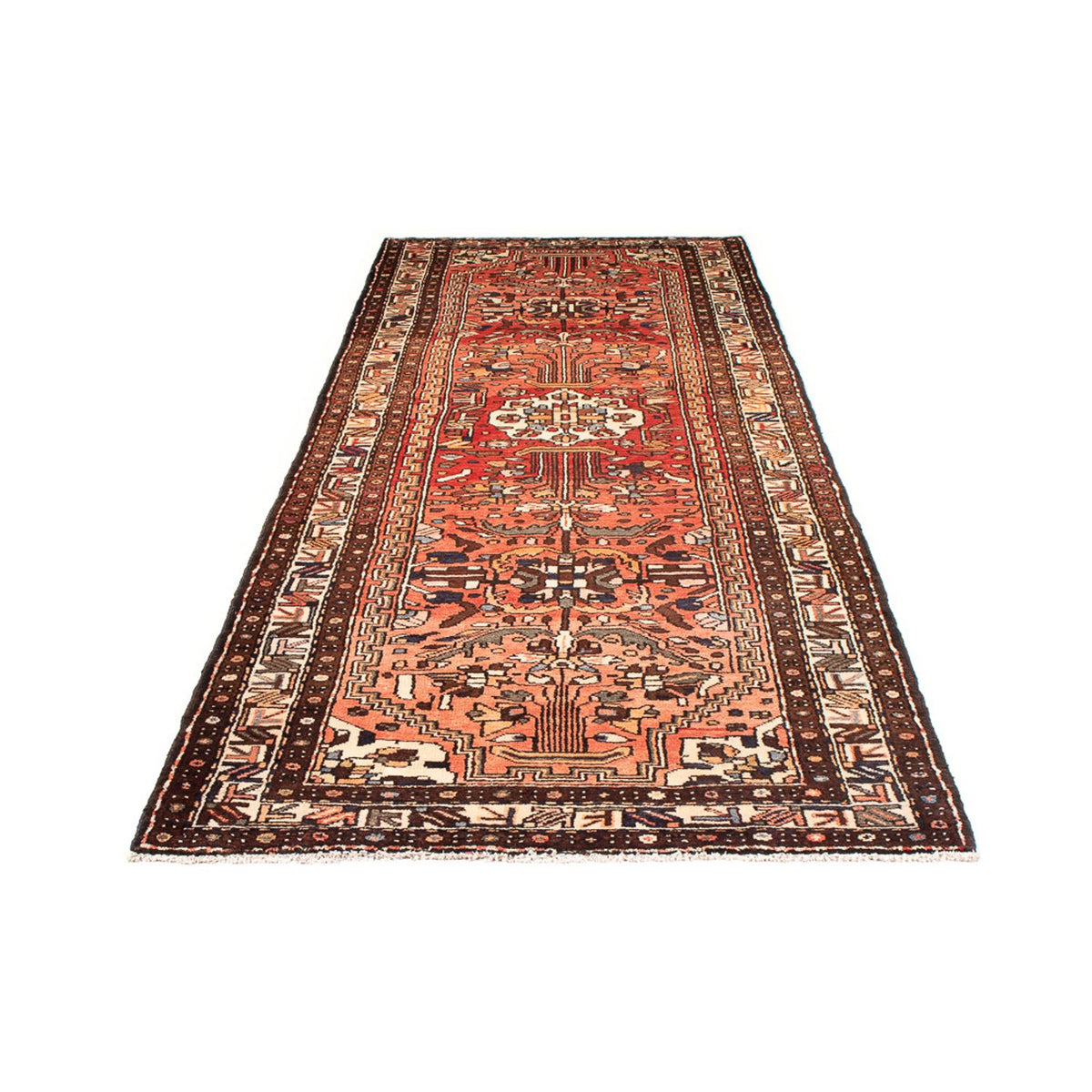 Tapis de couloir Tapis persan - Nomadic - 321 x 113 cm - rouge
