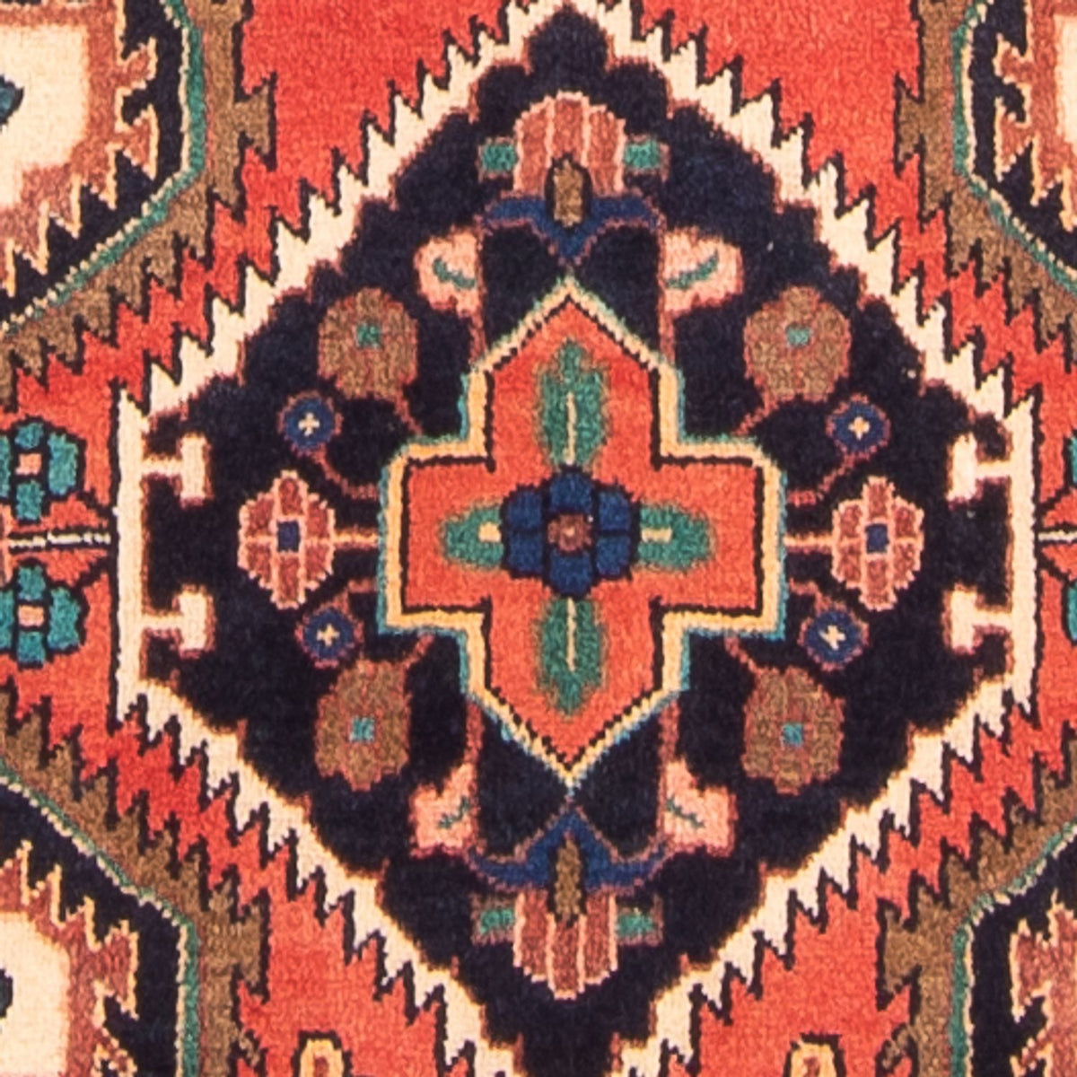 Tapis de couloir Tapis persan - Nomadic - 336 x 111 cm - rouge