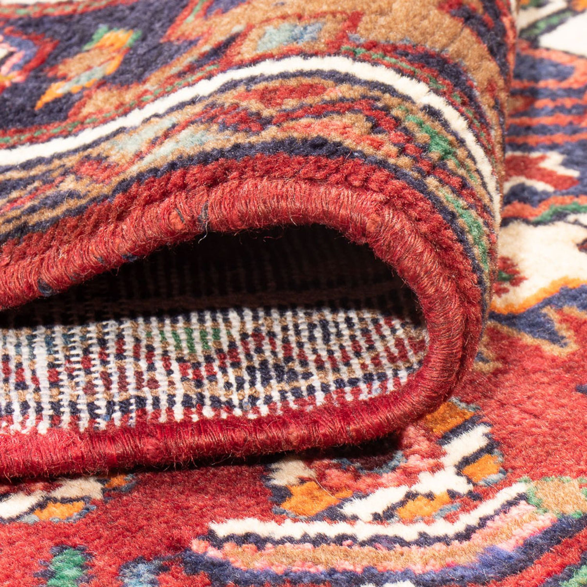 Tapis de couloir Tapis persan - Nomadic - 314 x 105 cm - rouge