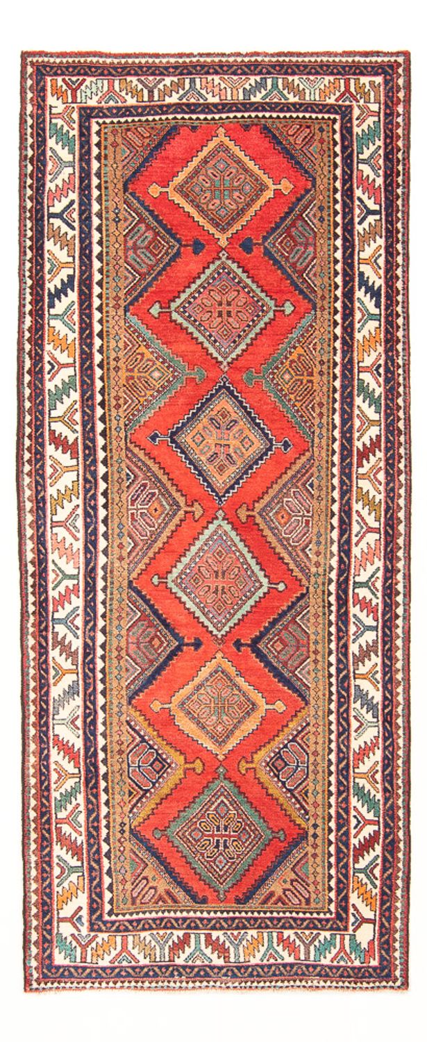 Tapis de couloir Tapis persan - Nomadic - 277 x 108 cm - rouge