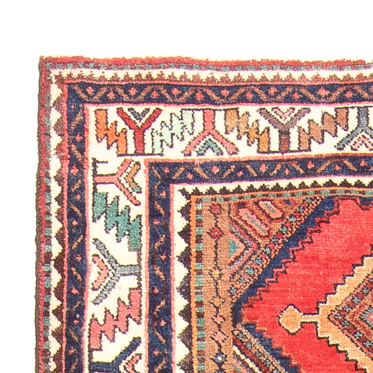 Tapis de couloir Tapis persan - Nomadic - 277 x 108 cm - rouge