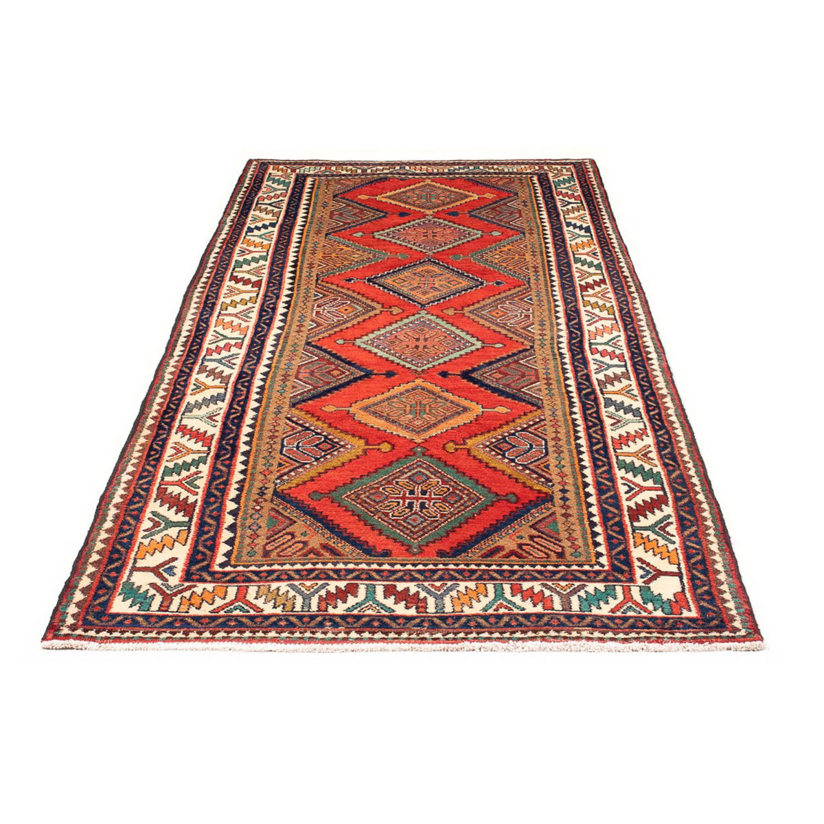 Tapis de couloir Tapis persan - Nomadic - 277 x 108 cm - rouge