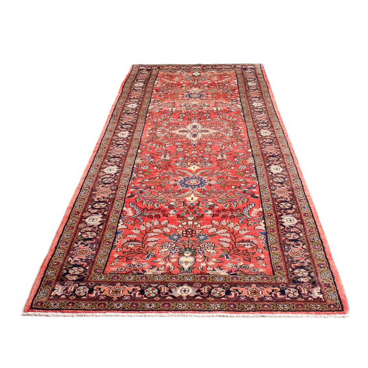 Tapis de couloir Tapis persan - Nomadic - 314 x 110 cm - rouge
