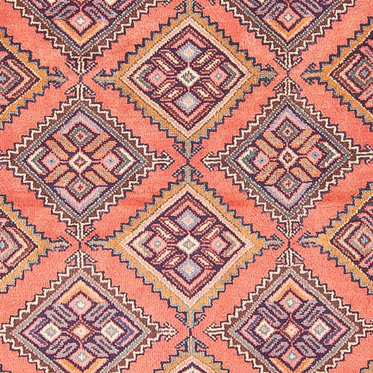 Tapis de couloir Tapis persan - Nomadic - 296 x 108 cm - rouge