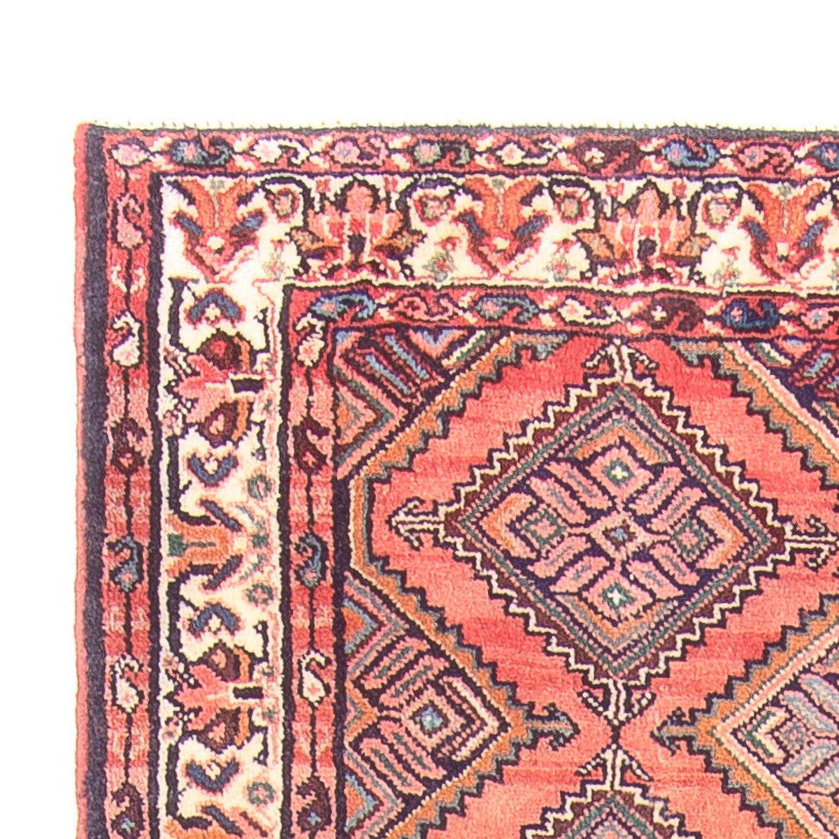 Tapis de couloir Tapis persan - Nomadic - 296 x 108 cm - rouge