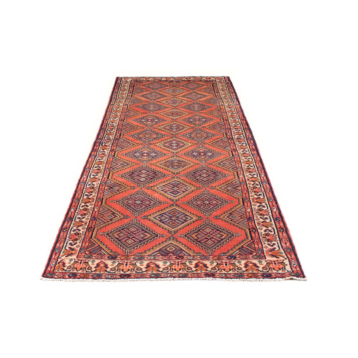 Tapis de couloir Tapis persan - Nomadic - 296 x 108 cm - rouge