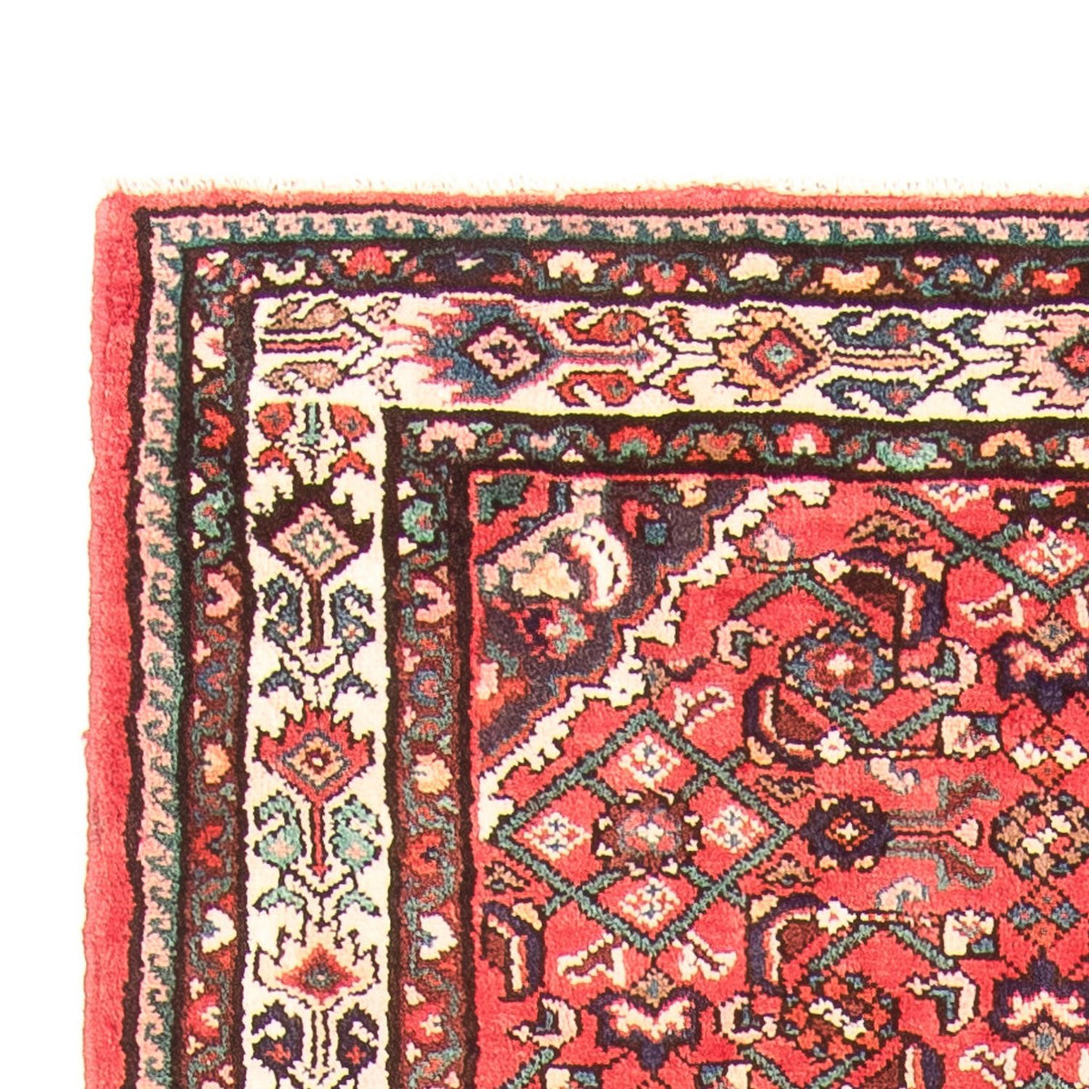 Tapis de couloir Tapis persan - Nomadic - 327 x 121 cm - rouge