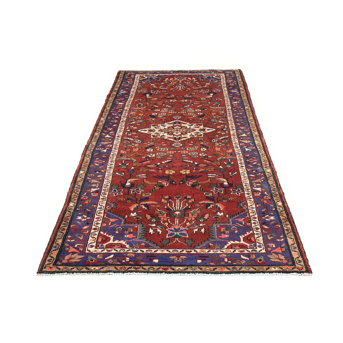 Tapis de couloir Tapis persan - Nomadic - 300 x 113 cm - rouge