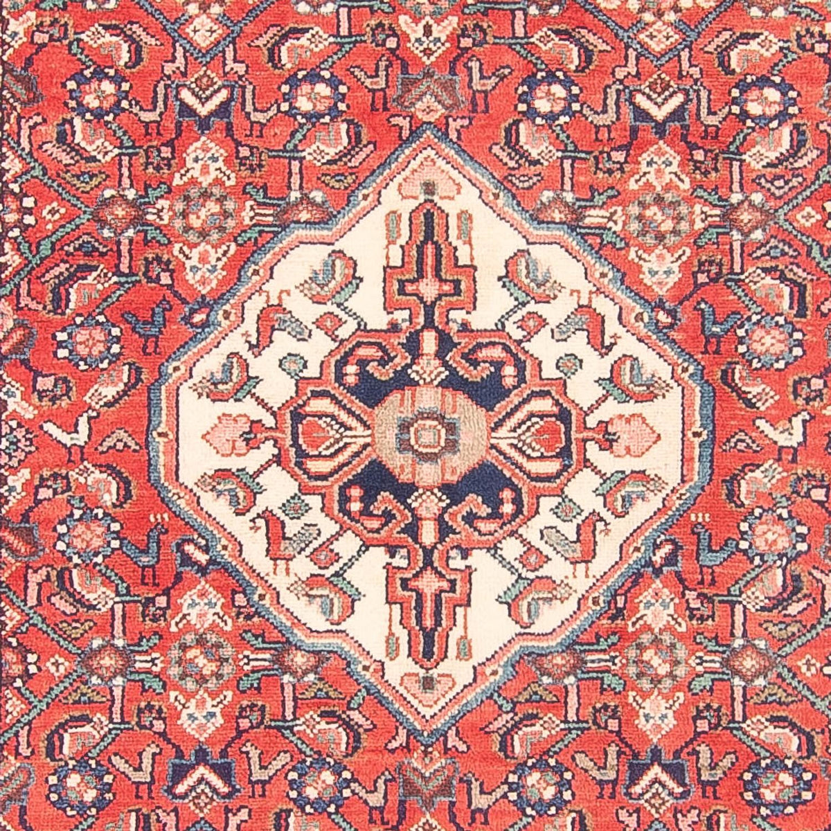 Tapis de couloir Tapis persan - Nomadic - 318 x 110 cm - rouge