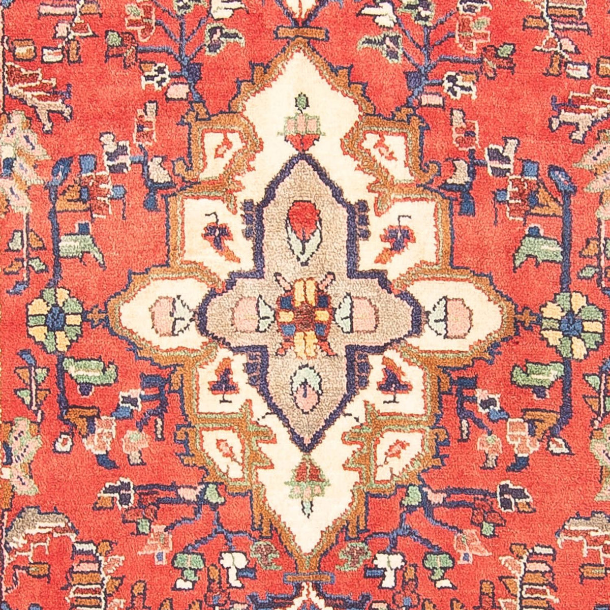 Tapis de couloir Tapis persan - Nomadic - 337 x 108 cm - rouge