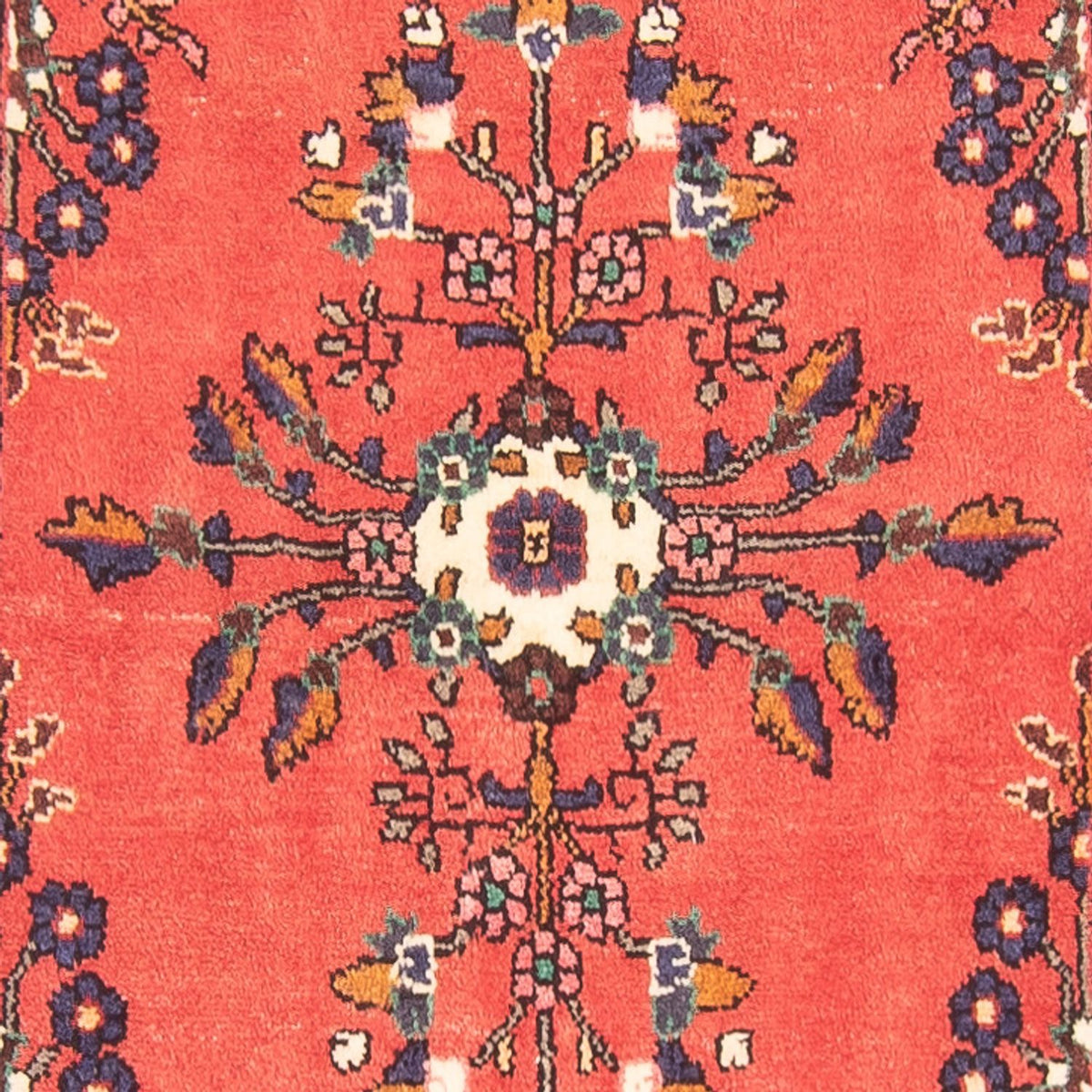 Tapis de couloir Tapis persan - Nomadic - 291 x 106 cm - rouge