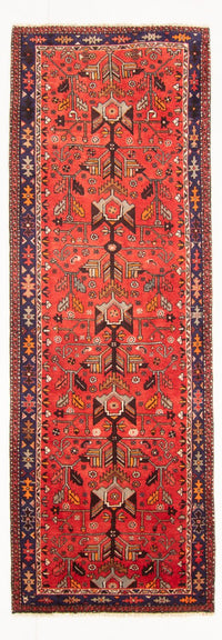 Tapis de couloir Tapis persan - Bidjar - 300 x 106 cm - rouge