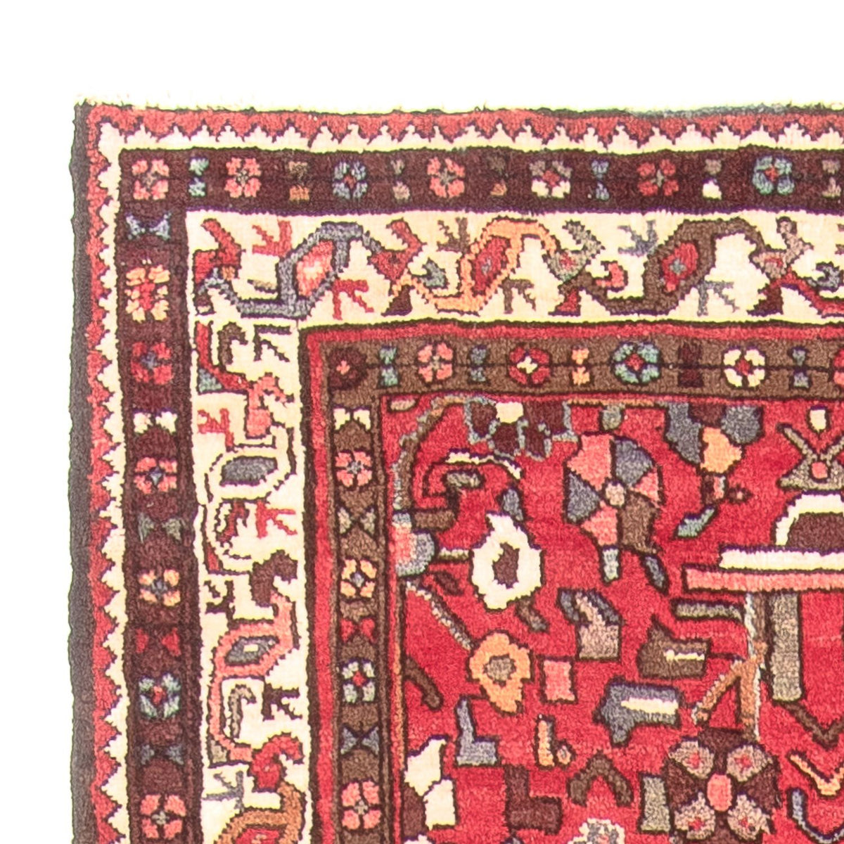 Tapis de couloir Tapis persan - Nomadic - 325 x 110 cm - rouge