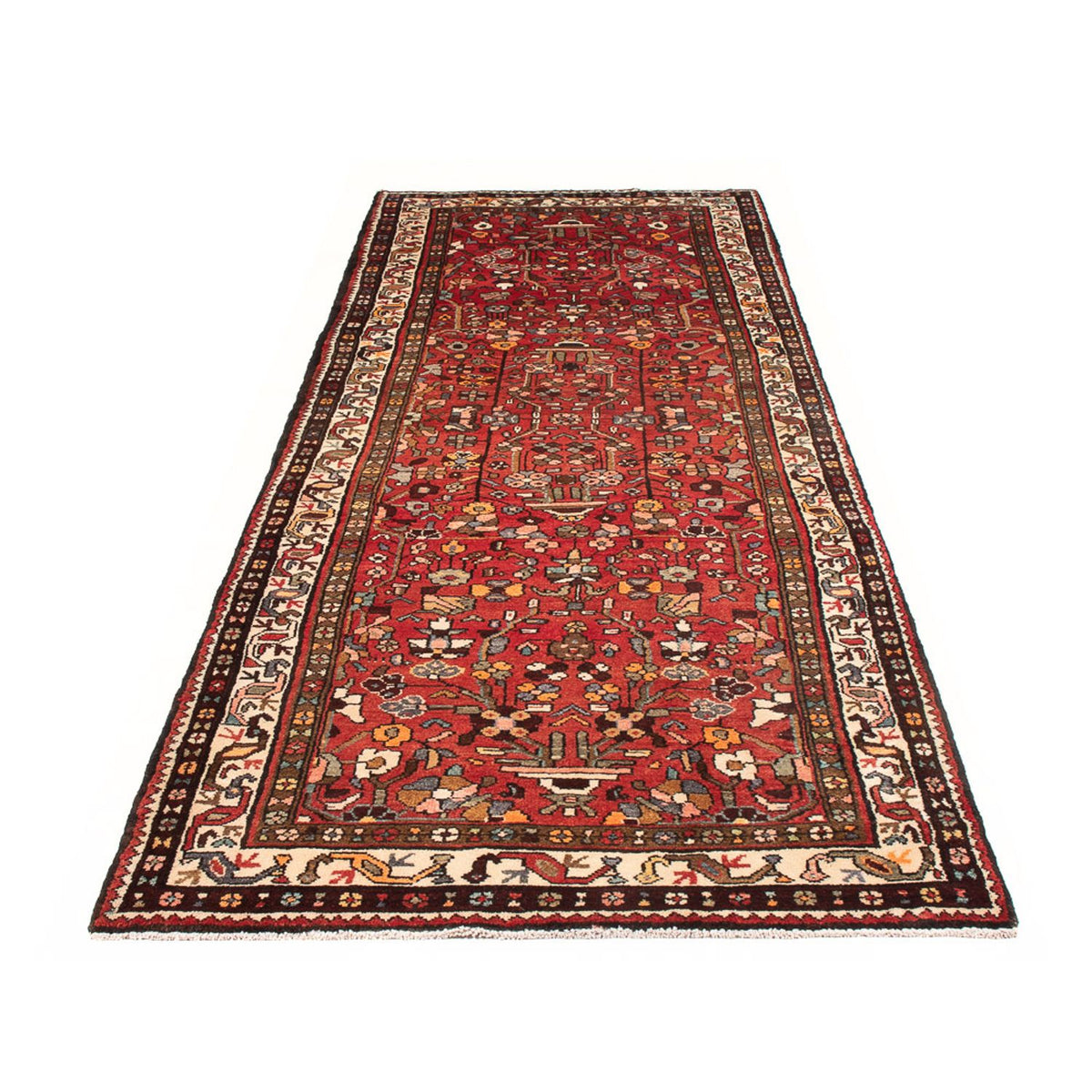 Tapis de couloir Tapis persan - Nomadic - 325 x 110 cm - rouge