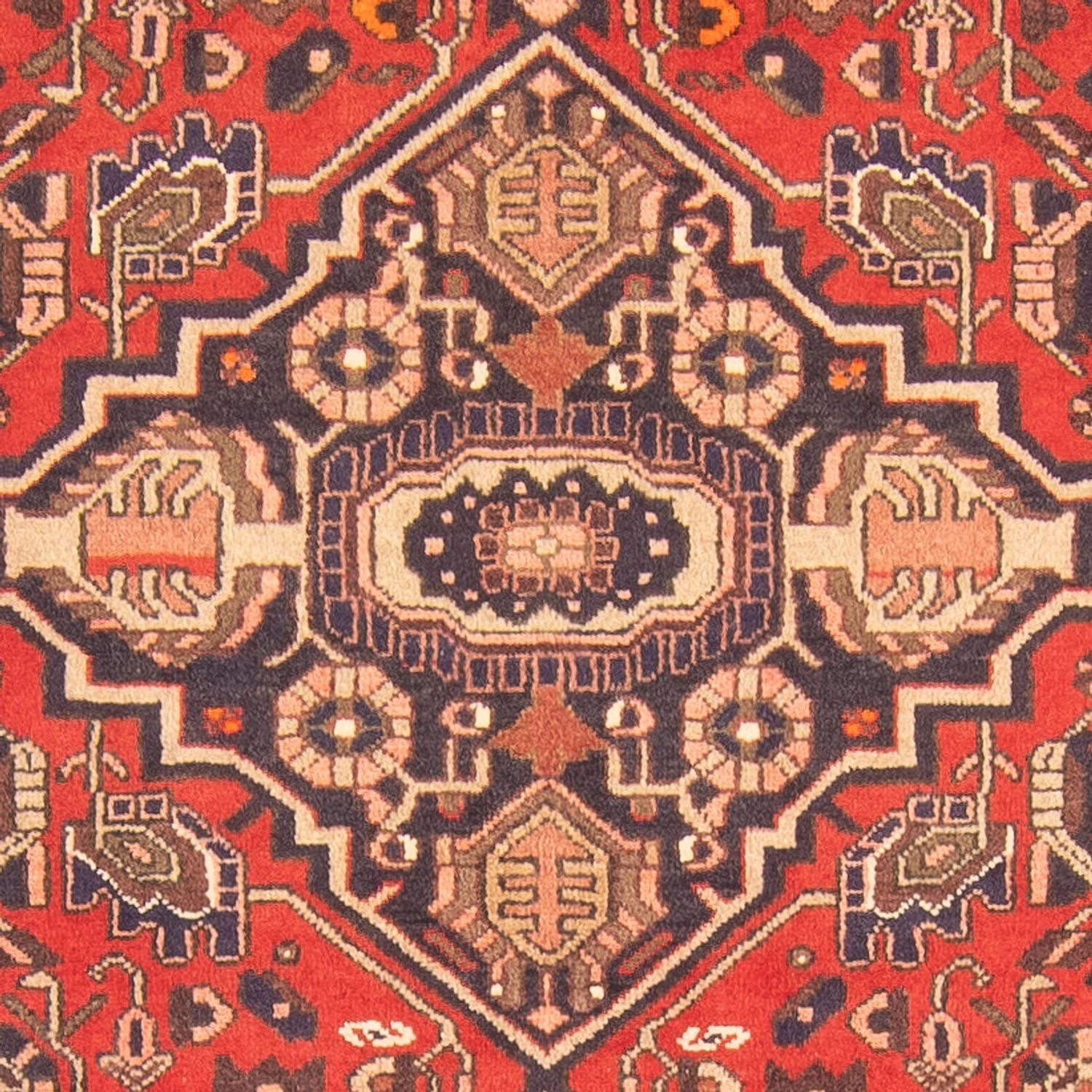 Tapis de couloir Tapis persan - Bidjar - 293 x 109 cm - rouge