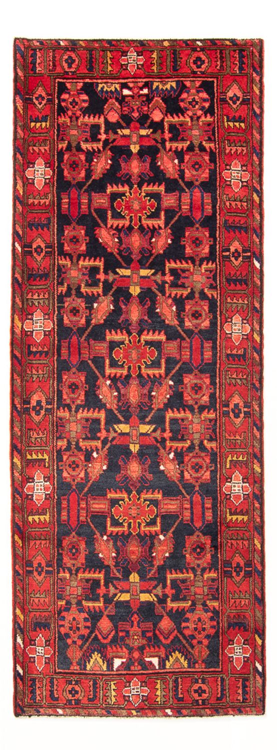 Tapis de couloir Tapis persan - Bidjar - 310 x 112 cm - bleu foncé