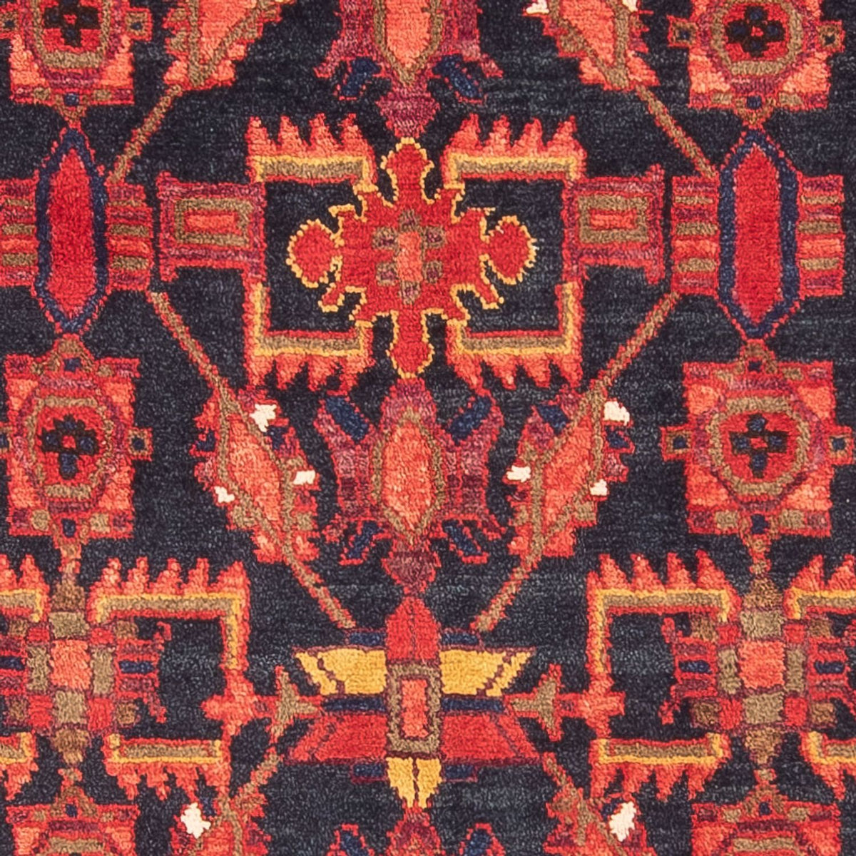 Tapis de couloir Tapis persan - Bidjar - 310 x 112 cm - bleu foncé