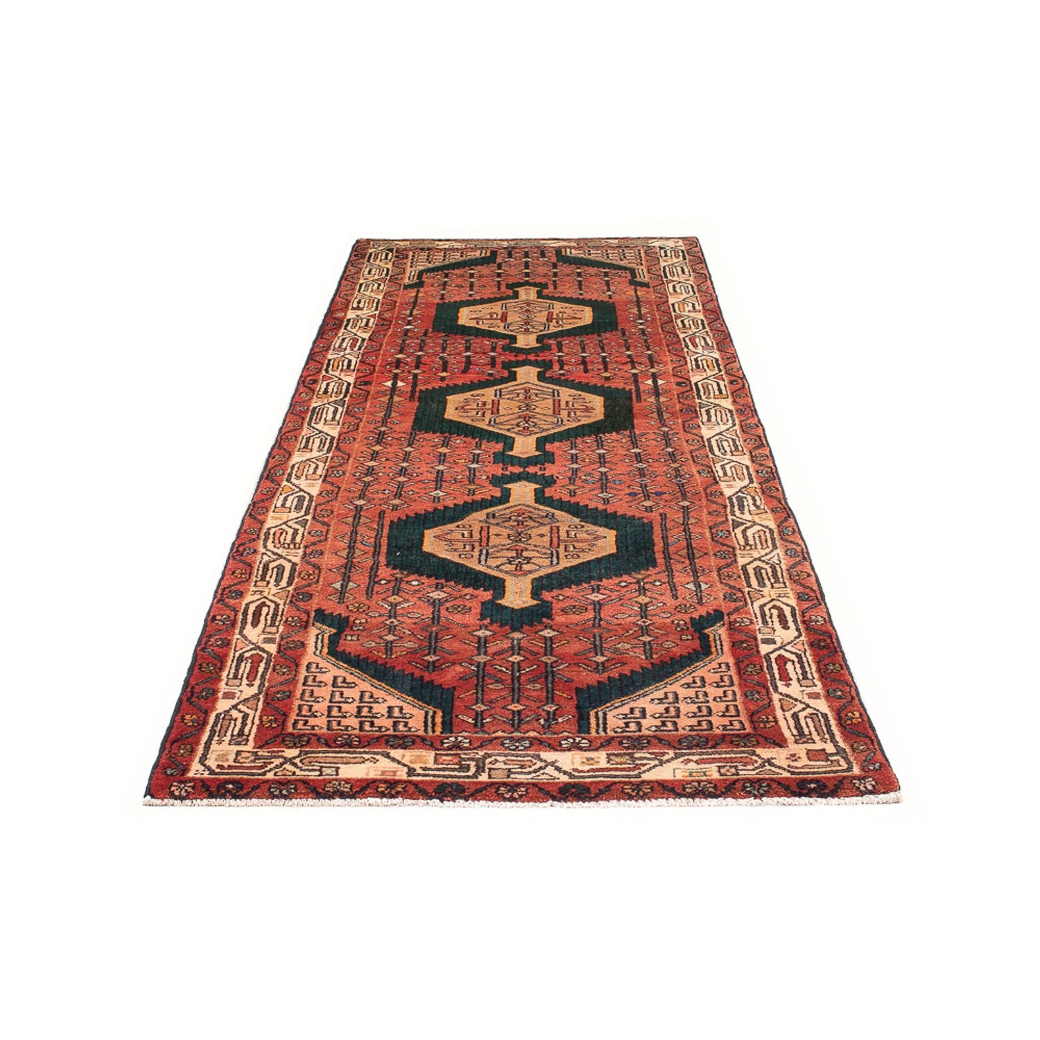 Tapis de couloir Tapis persan - Nomadic - 293 x 104 cm - rouge