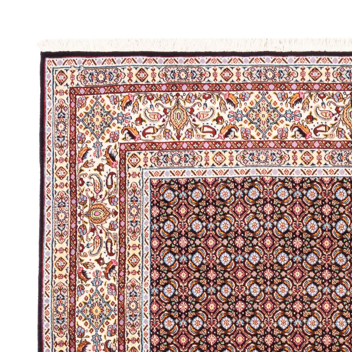 Tapis persan - Classique carré  - 195 x 193 cm - bleu foncé