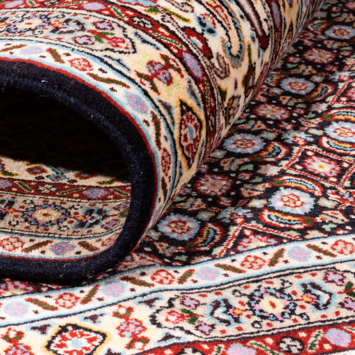 Tapis persan - Classique carré  - 195 x 193 cm - bleu foncé