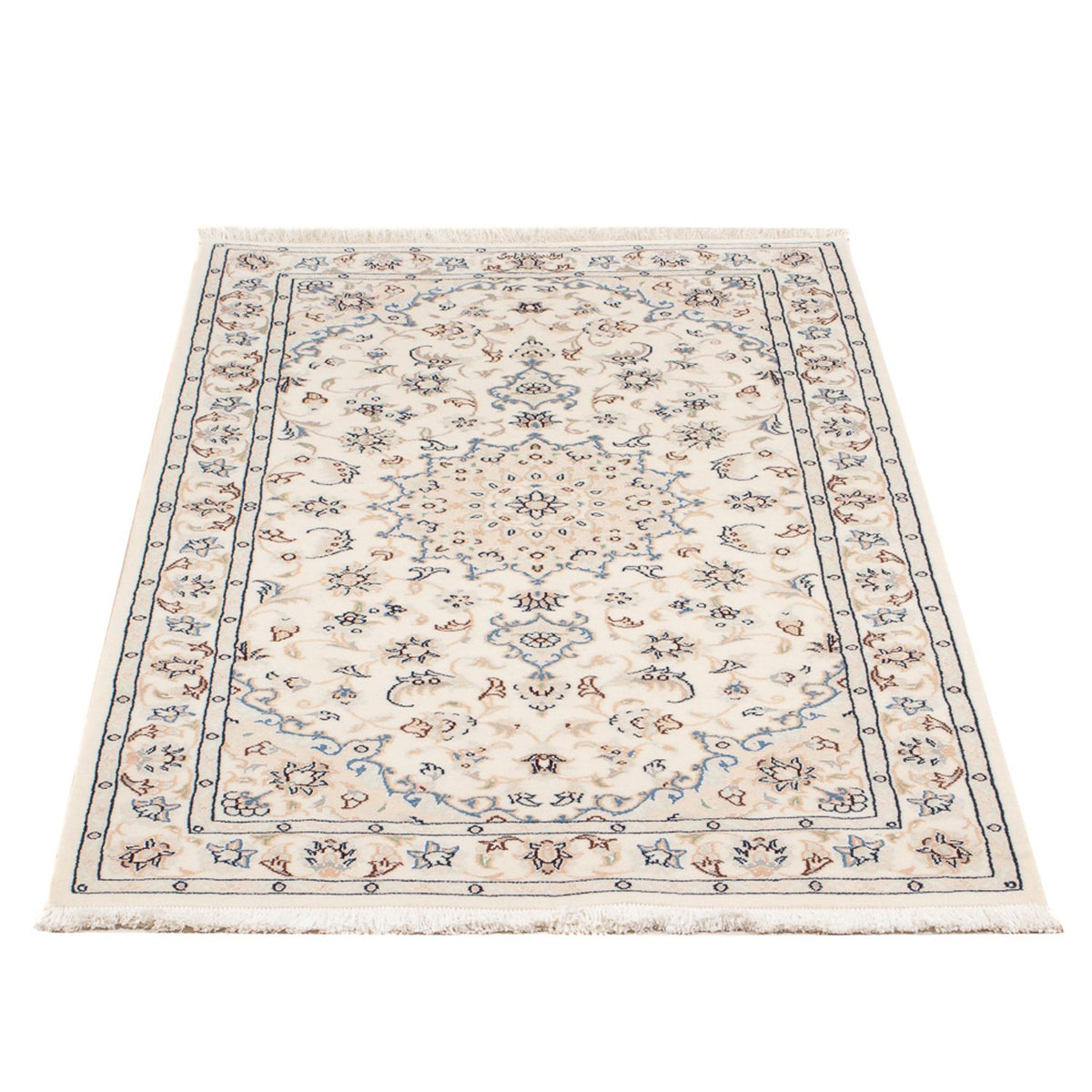 Tapis persan - Nain - Premium - 142 x 74 cm - crème